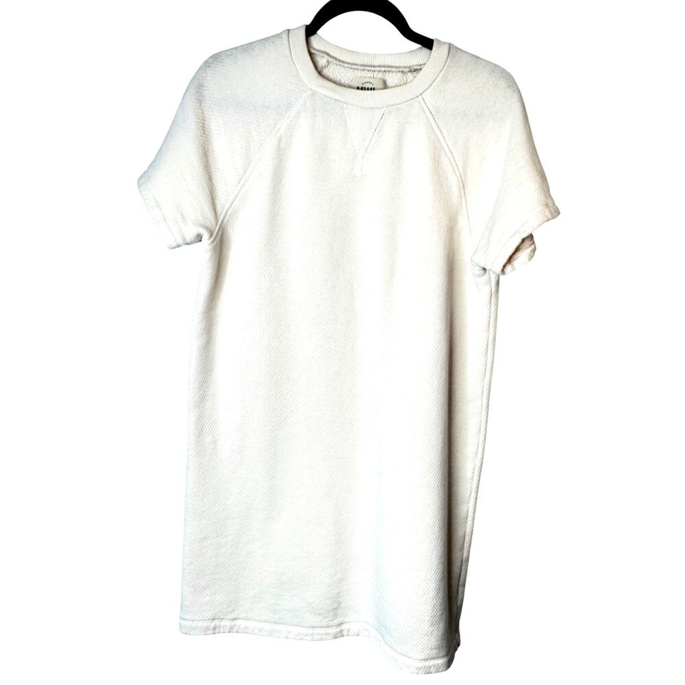 2/$30 Madewell MWL XS Off-White Short Sleeve Cotton Blend Dress